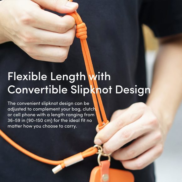 Crossbody Phone Strap - Midnht Black :| - Picture 2 of 9